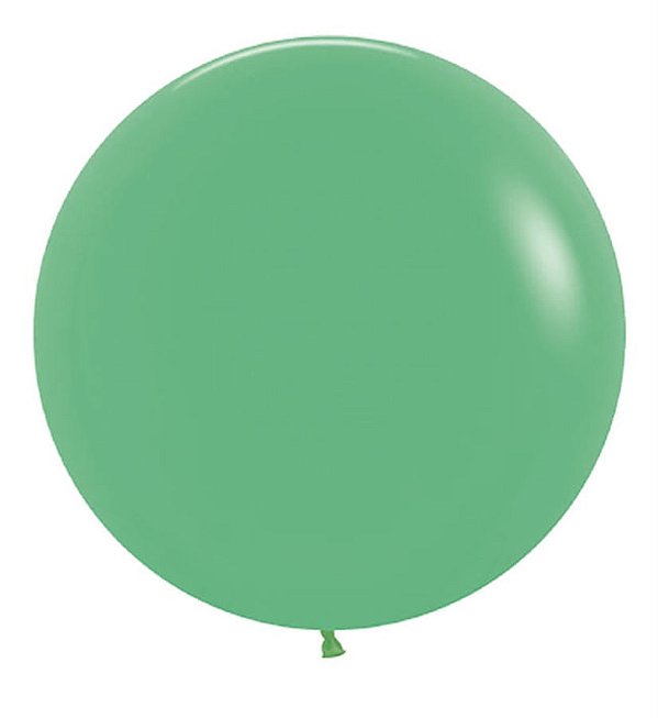 Balão Gigante Látex Fashion Verde 24" / 60cm - 3 Un