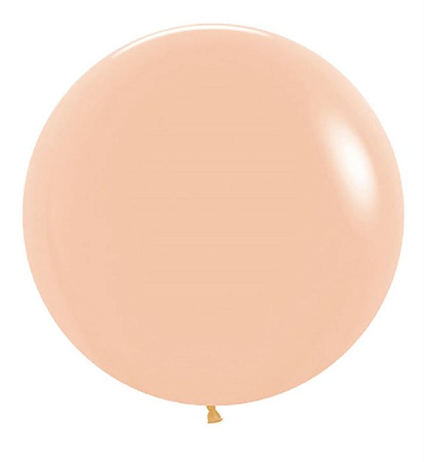 Balão Gigante Látex Fashion Pêssego 24" / 60cm - 3 Un