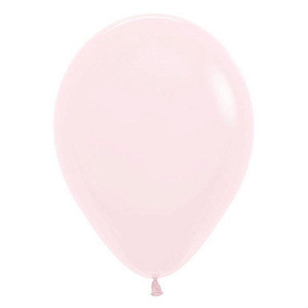 Balão Látex Pastel Mate Rosa 15" / 23cm - 25 Un