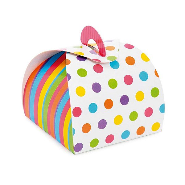 Caixa Bem Casado Valise Colorido 6,5x6,5x5,5 - 24 Un