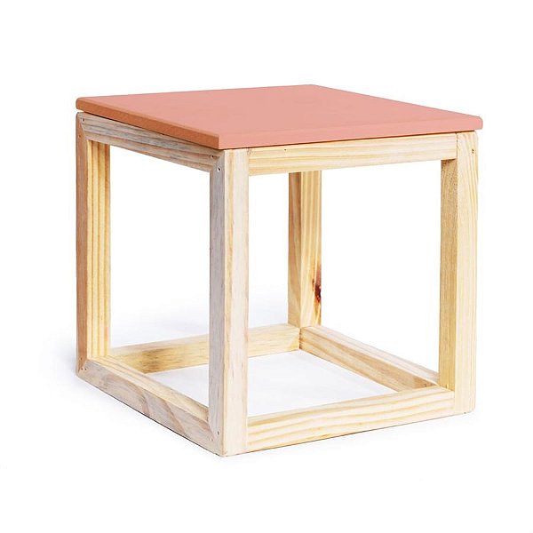 Cubo Vazado de Mesa Coral 15x15x15,5