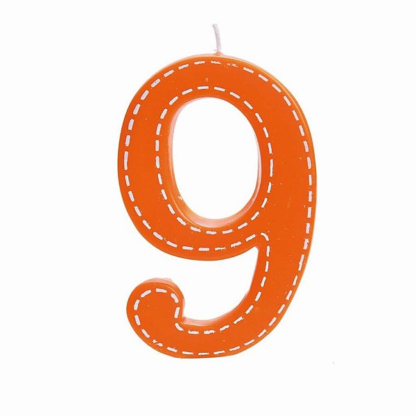Cromus - Vela Grande Tracejada n° 9 Laranja - 1 unidade