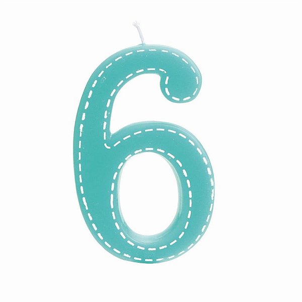 Cromus - Vela Grande Tracejada n° 6 Azul Turquesa - 1 unidade