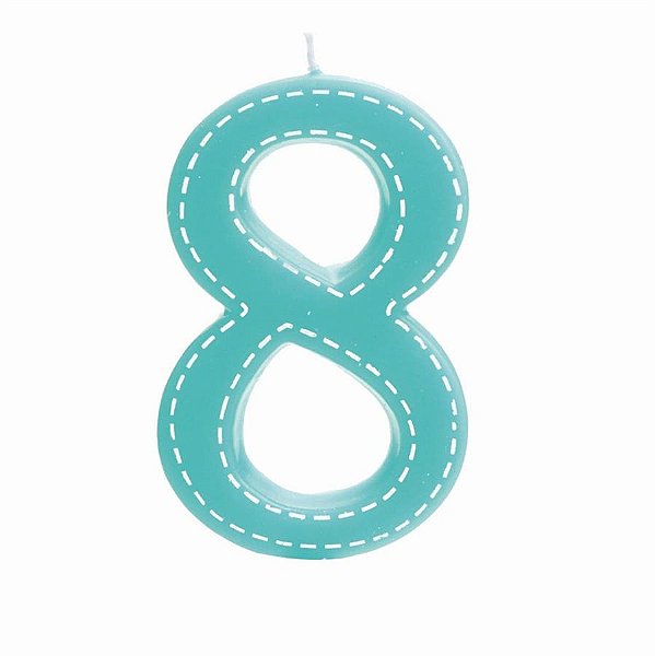 Cromus - Vela Grande Tracejada n° 8 Azul Turquesa - 1 unidade