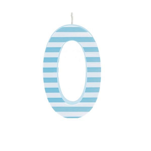 Cromus - Vela Grande n° 0 Listras Azul e Branco - 1 unidade
