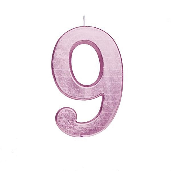 Cromus - Vela Grande n° 9 Metalizado Rosa - 1 unidade