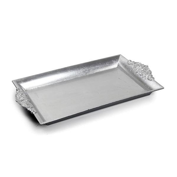 Bandeja Decorativa Provençal Prata 32x18x3