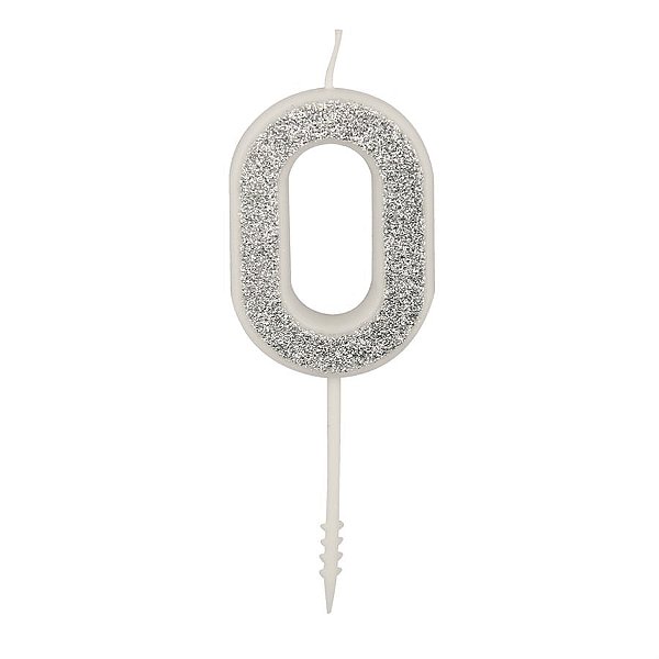 Vela n° 0 Puro Glitter Prata