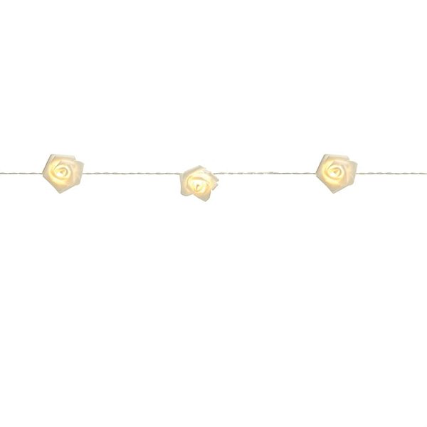 Varalzinho de Led Rosas Branco