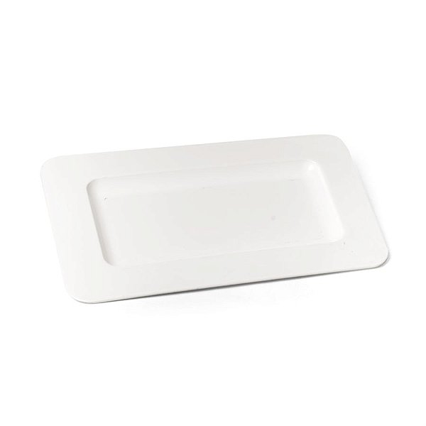 Bandeja Decorativa Double Face Branco 35,5x18x1,5