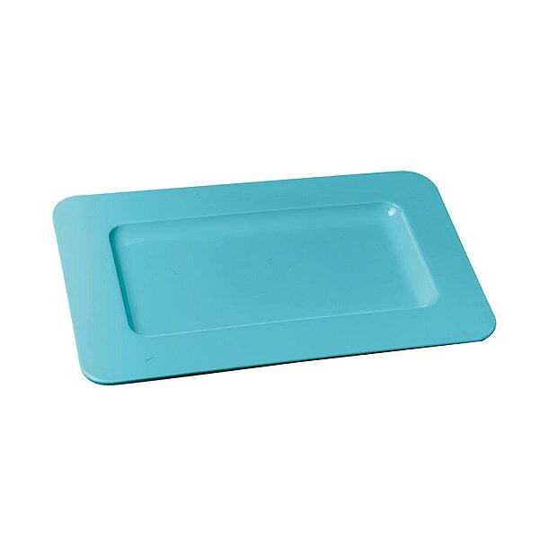 Bandeja Decorativa Double Face Azul 35,5x18x1,5