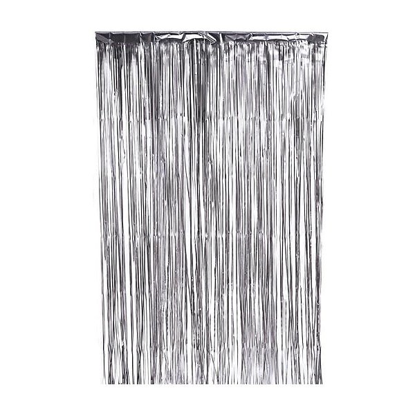 Cortina Decorativa Fosca Prata 100x200cm - 1 Un