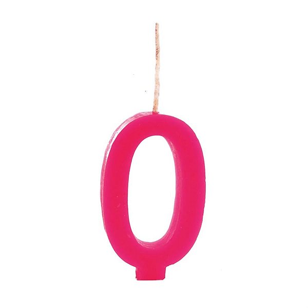 Cromus - Vela n° 0 Colorido Rosa - 1 unidade