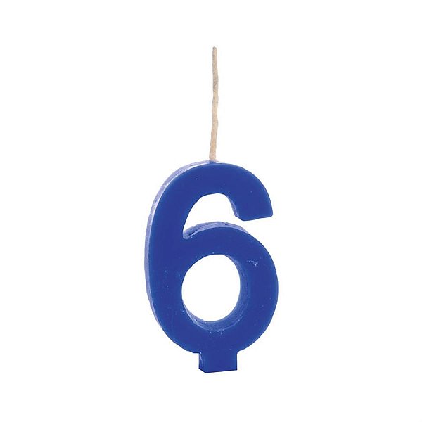Cromus - Vela n° 6 Colorido Azul Royal - 1 unidade