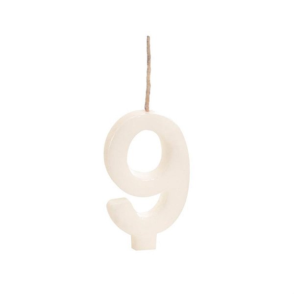 Cromus - Vela n° 9 Colorido Branco - 1 unidade