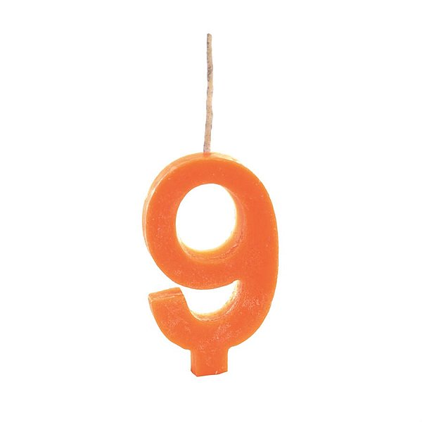 Cromus - Vela n° 9 Colorido Laranja - 1 unidade