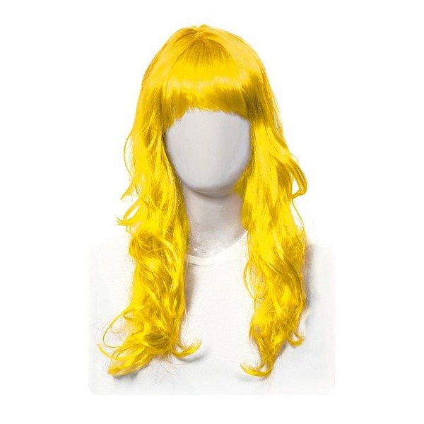 Acessório Peruca Longa Amarelo