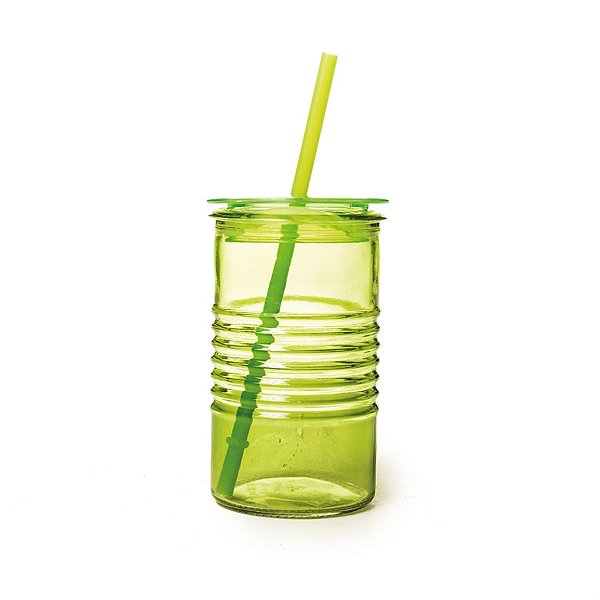 Copo de Vidro Joy Verde 8x8x13,5 - 400Ml