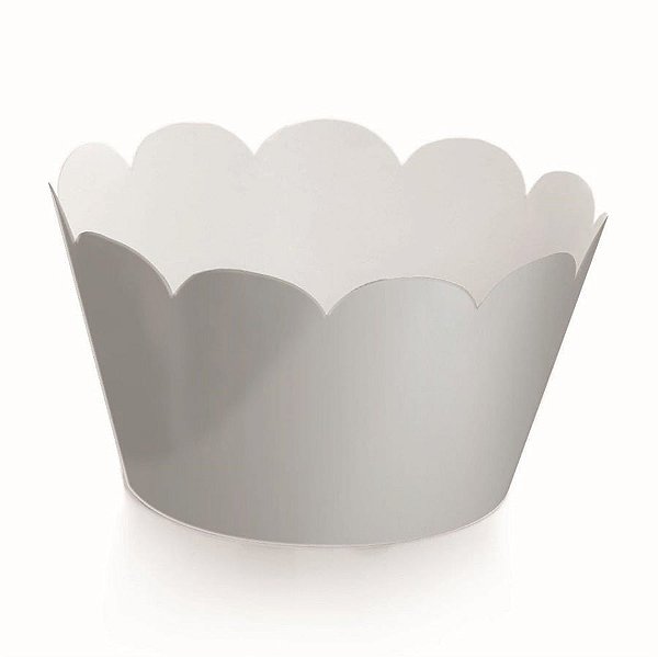 Wraps para Cupcake Prata 21,5x5 - 12 Un