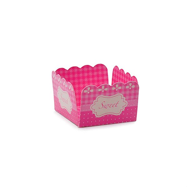 Forminhas para Doces Sweet Renda Rosa - 50 Un