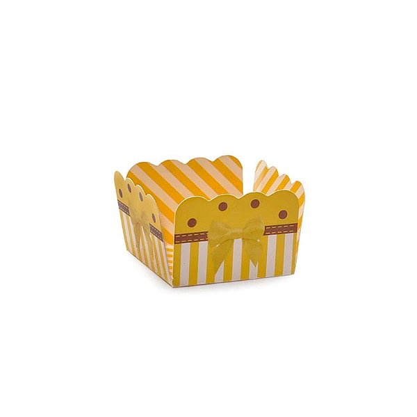 Forminhas para Doces Lacinho Amarelo - 50 Un