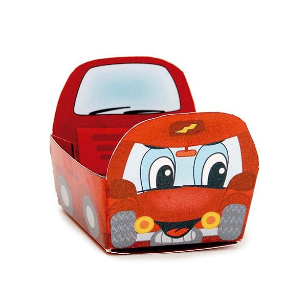 Forminhas para Doces Carrinho Vermelho - 24 Un