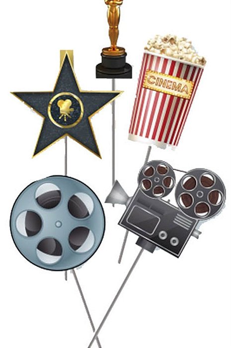 Enfeite no Palito para Festa Oscar - 10 Un