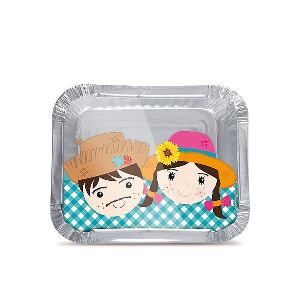 Festa Junina - Marmitinha Caipirinhas Médio 8,5x6,5x2,5 - 12 Un