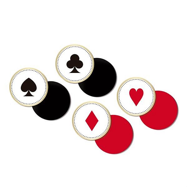 Cassino - Bolacha para Copos Cassino Sortido - 8 Un