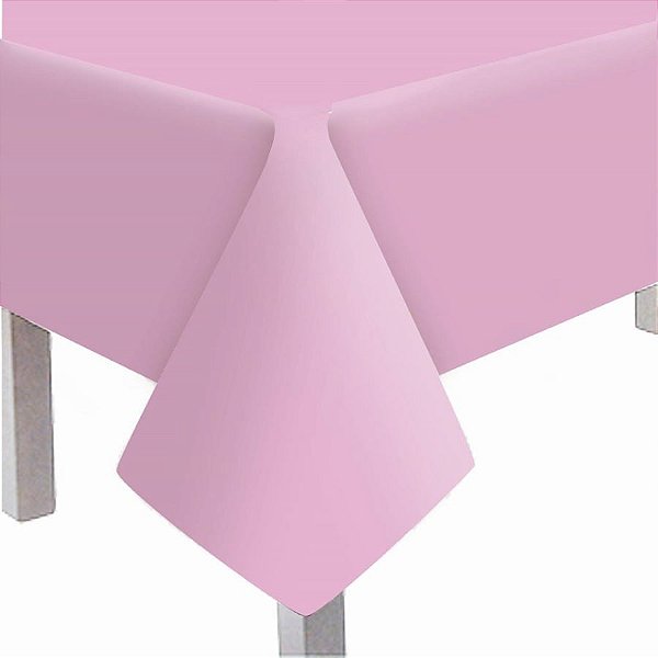 Linha Cores - Toalha de Mesa Textura Rosa 79x79 - 5 Peças