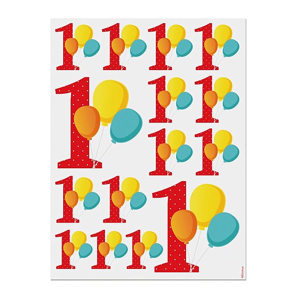 Linha Cores - Cartela Transfer para Superfície Lisa n° 1 Vermelho 15x20 - 2 Peças