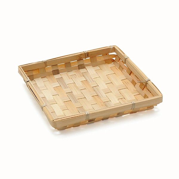 Festa Safari - Suporte de Palha para Doces Safári 21,5x21,5x3