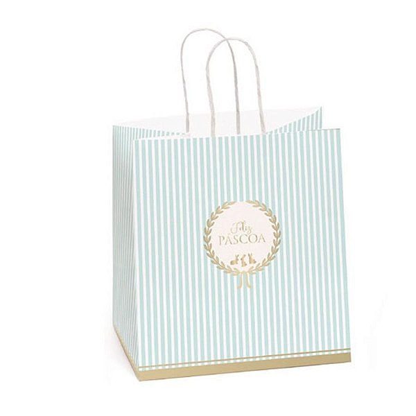 Sacola Papel para Um Meio Ovo Royalle Verde 350g - 10 Un