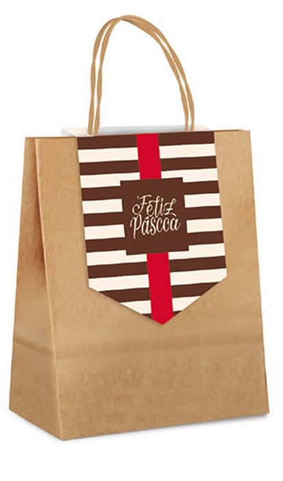 Sacola Papel e Fecha Sortido M 26X19,5X9,5