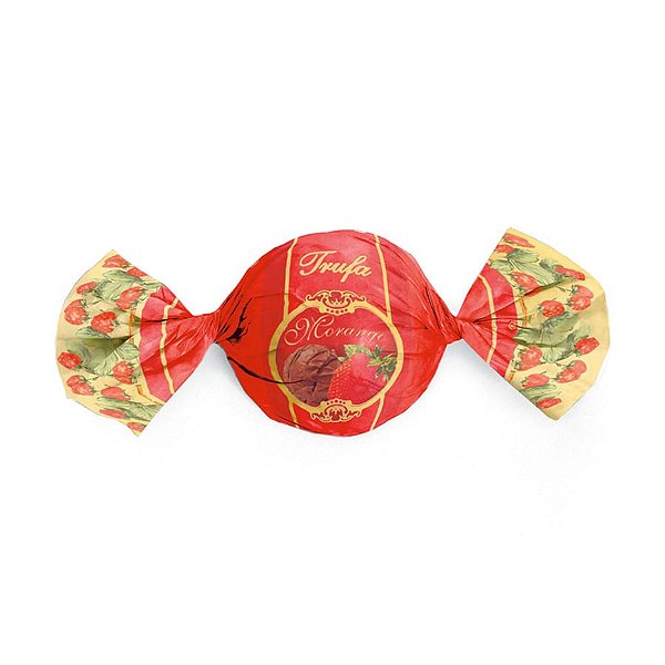 Embalagem Alumínio para Trufa Sabores Nova Morango 15X16 - 100 Un