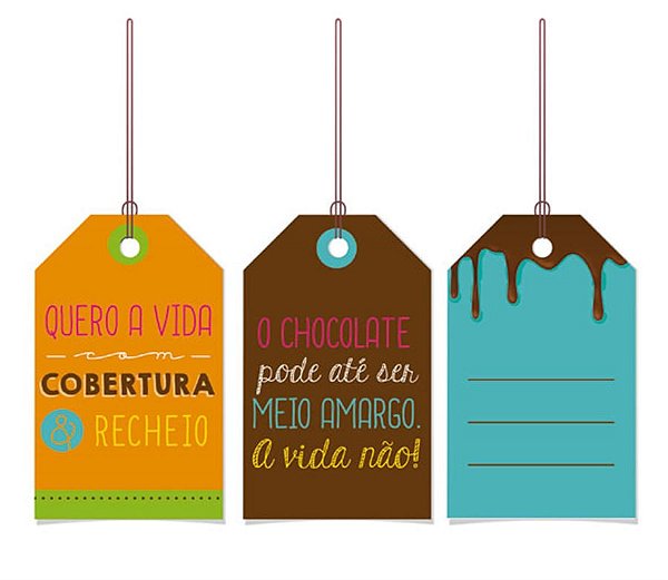 Tags De para Doce Vida 5X8 - 12 Peças