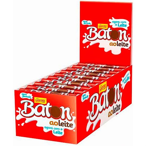 Chocolate Baton Garoto ao Leite 16g - 30 Un