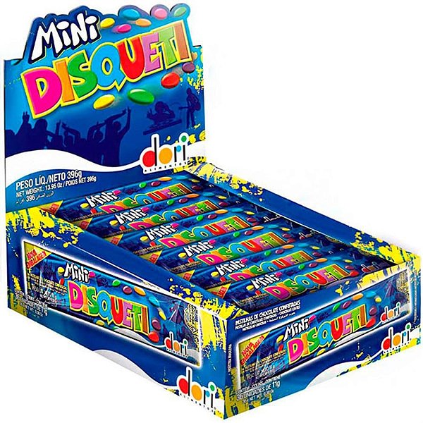 Confeito Chocolate Mini Disqueti Dori 11g - 36 Un