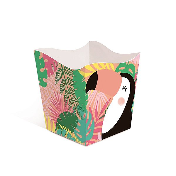 Cachepô Tropical Tucano 9,5X9,5X9,5 Pt - 8 Unidades