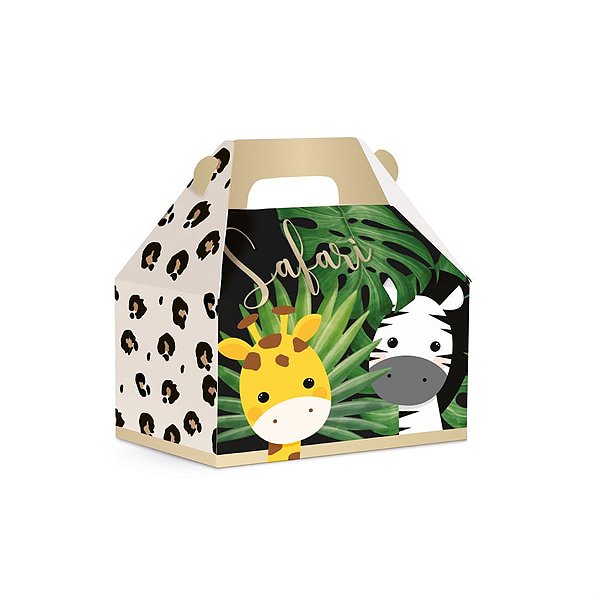 Caixa Maleta Kids Safári 2 - 12X8X12 Pt - 10 Unidades