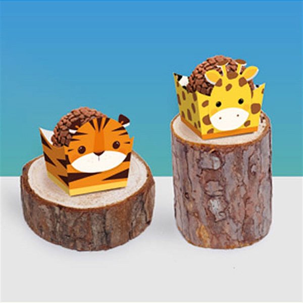 Mini Troncos De Madeira Baixo Para Doces - 10 Un