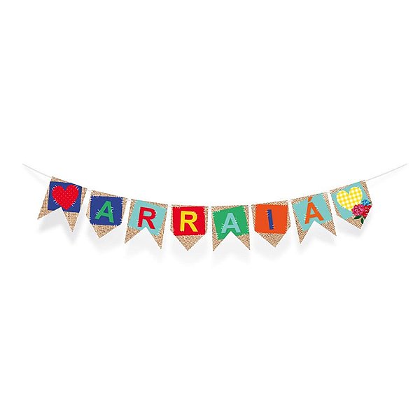 Bandeirinhas Junina Faixa Decorativa Arraiá 3,00 Metros - 1 Un