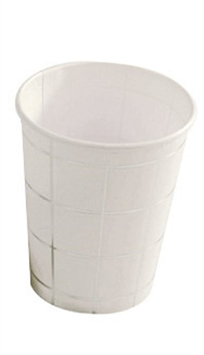 Copo de Papel 270ml Xadrez Prateado - 10 Un