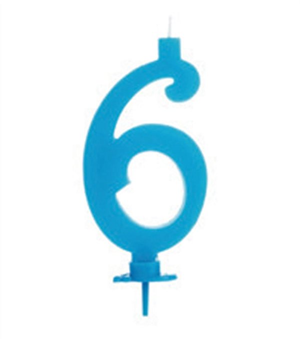 Vela Grande Azul Número 6