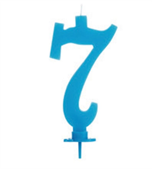 Vela Grande Azul Número 7