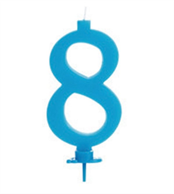 Vela Grande Azul Número 8