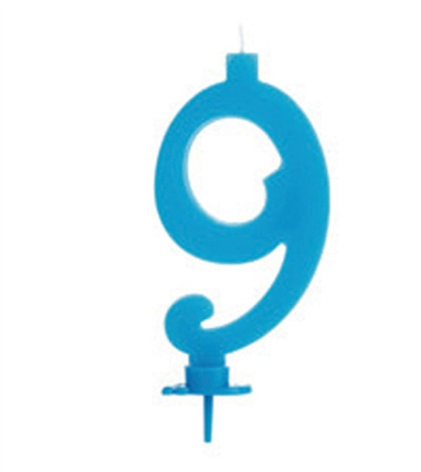Vela Grande Azul Número 9