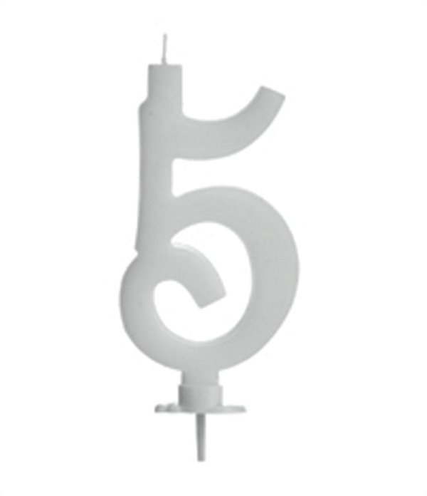 Vela Grande Branca Número 5
