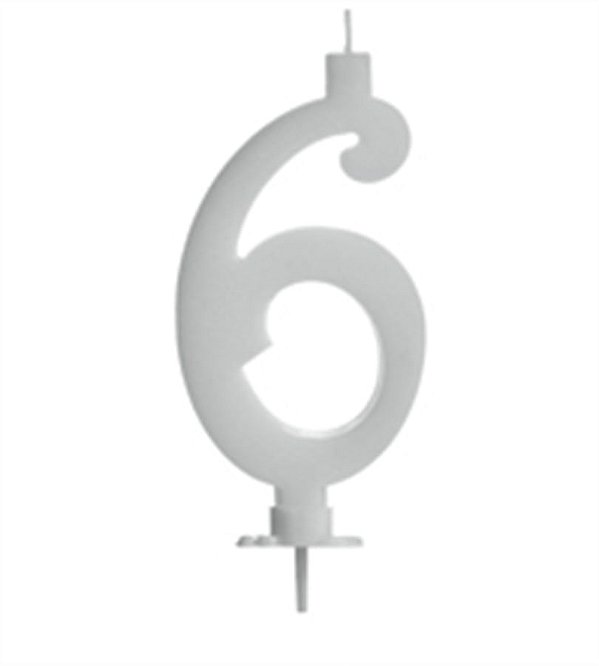 Vela Grande Branca Número 6