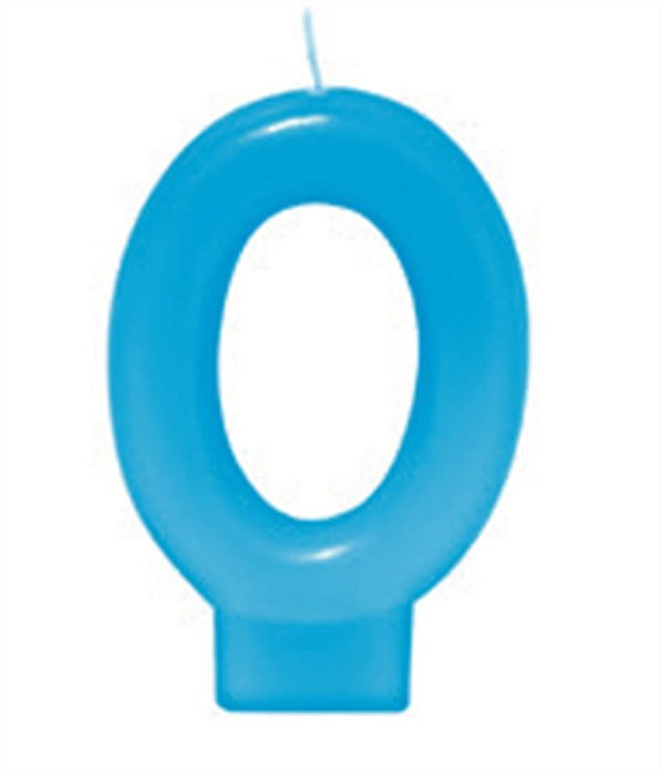 Vela Azul Bebe Número 0